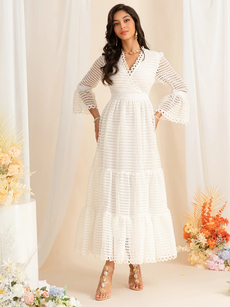 DRESS STYLE - SY1468-maxi dress-onlinemarkat-WHITE-XS - US 2-onlinemarkat