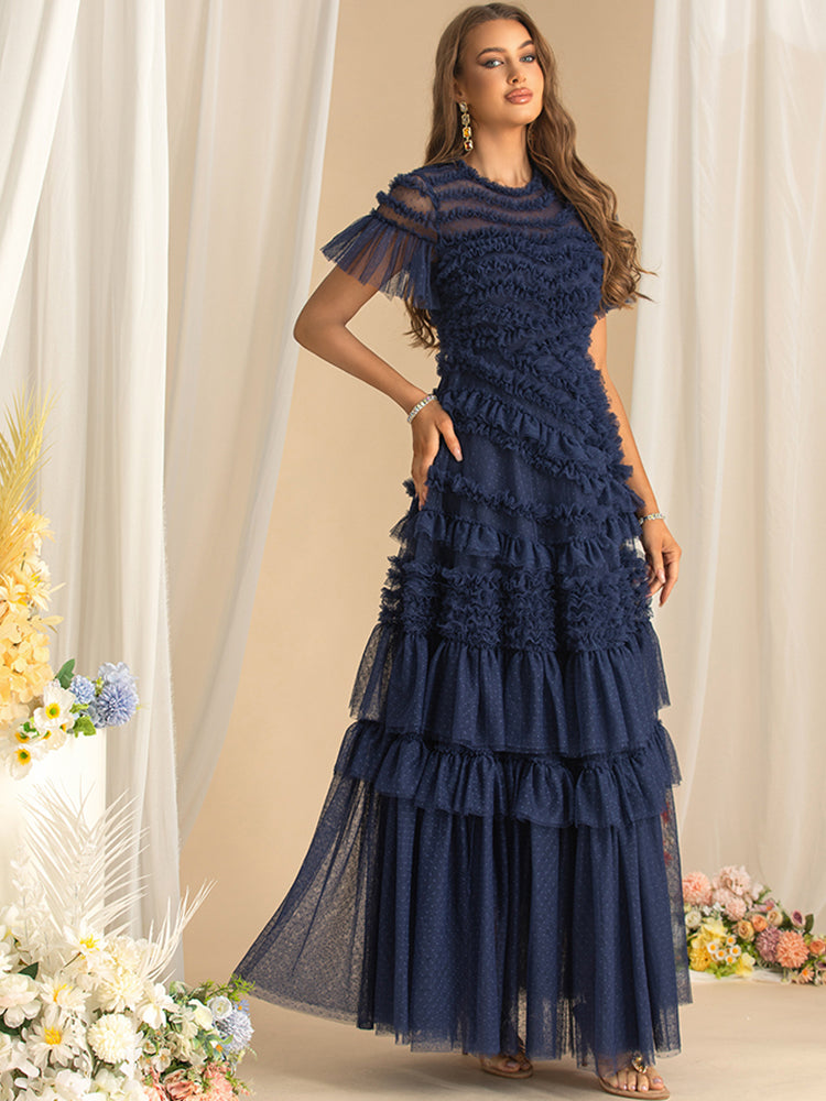 DRESS STYLE - SY888-maxi dress-onlinemarkat-Navy Blue-XS - US 2-onlinemarkat