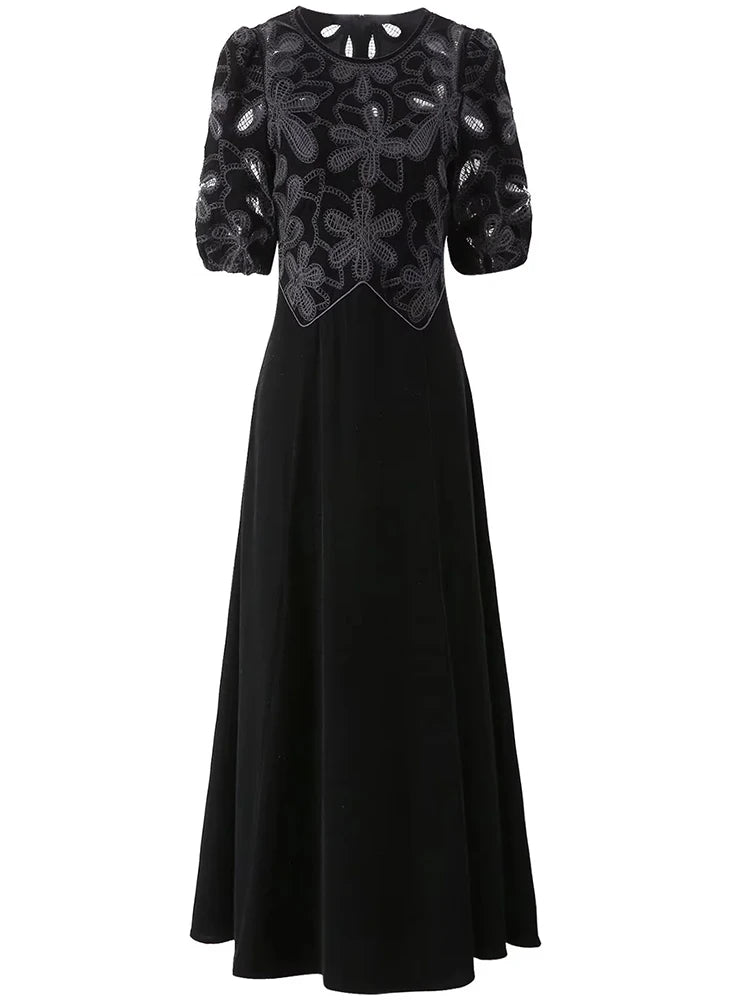 DRESS STYLE - SY1836-maxi dress-onlinemarkat-XS - US 2-Black-onlinemarkat