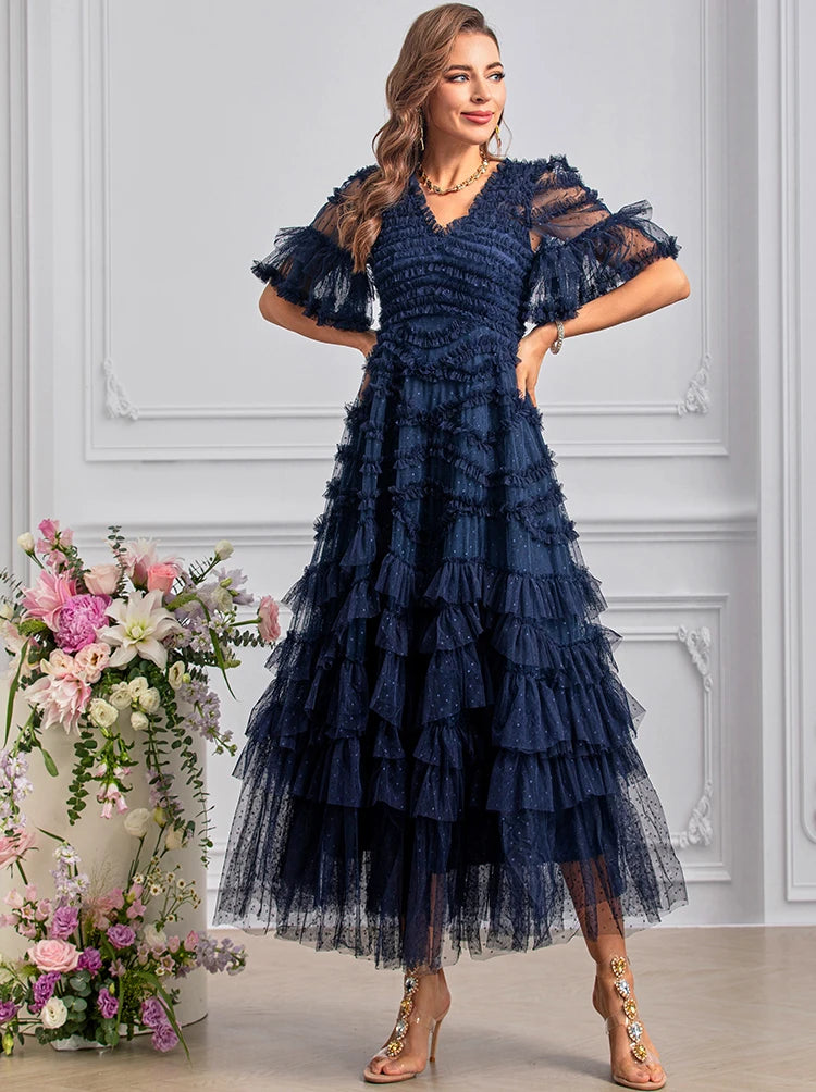 DRESS STYLE - SY1449-maxi dress-onlinemarkat-Navy Blue-XS - US 2-onlinemarkat