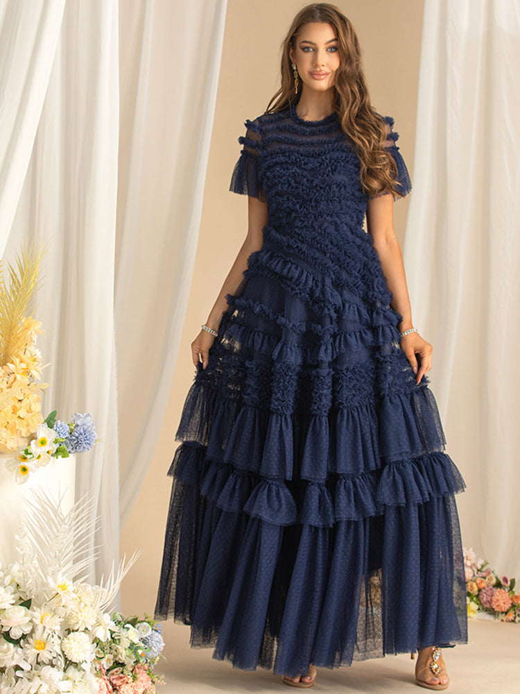 DRESS STYLE - SY888-maxi dress-onlinemarkat-Navy Blue-XS - US 2-onlinemarkat