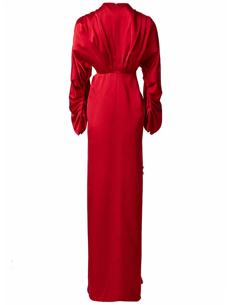 DRESS STYLE - SY1819-maxi dress-onlinemarkat-XS - US 2-Red-onlinemarkat