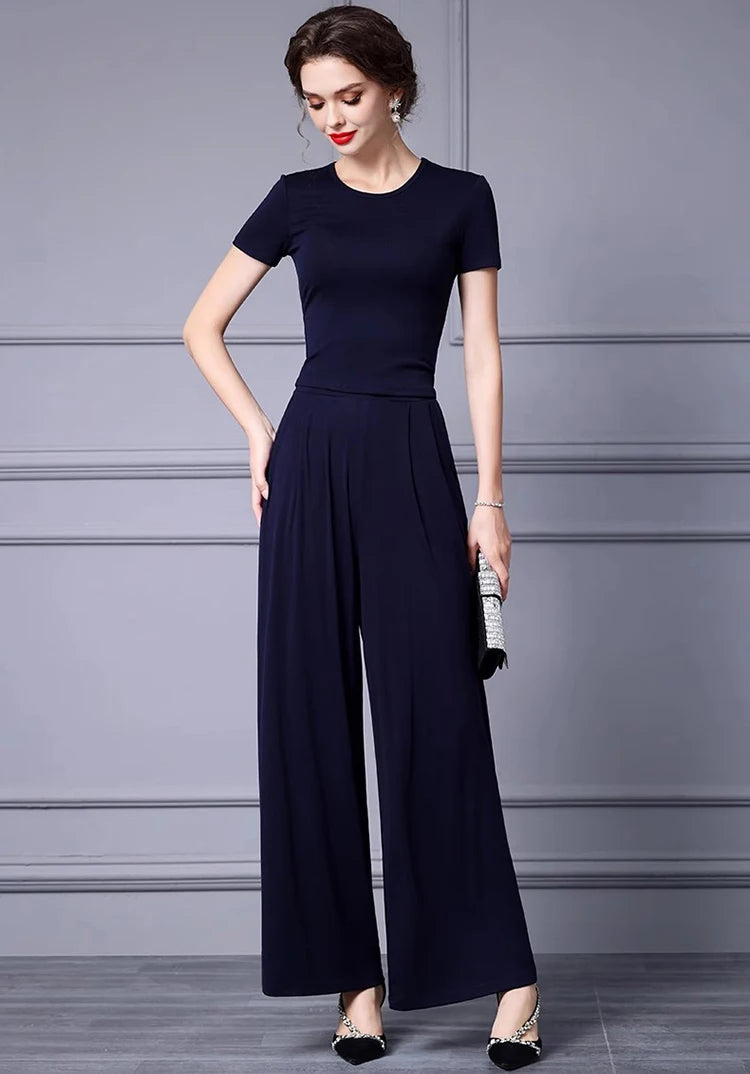 SUIT STYLE - SY1322-Suits and Sets-onlinemarkat-Navy Blue-XS - US 2-onlinemarkat