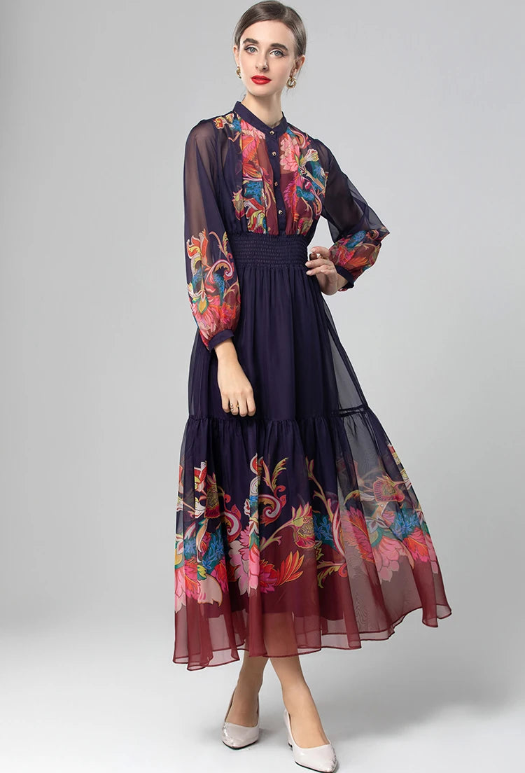 DRESS STYLE - SY1778-maxi dress-onlinemarkat-XS - US 2-Navy Blue-onlinemarkat