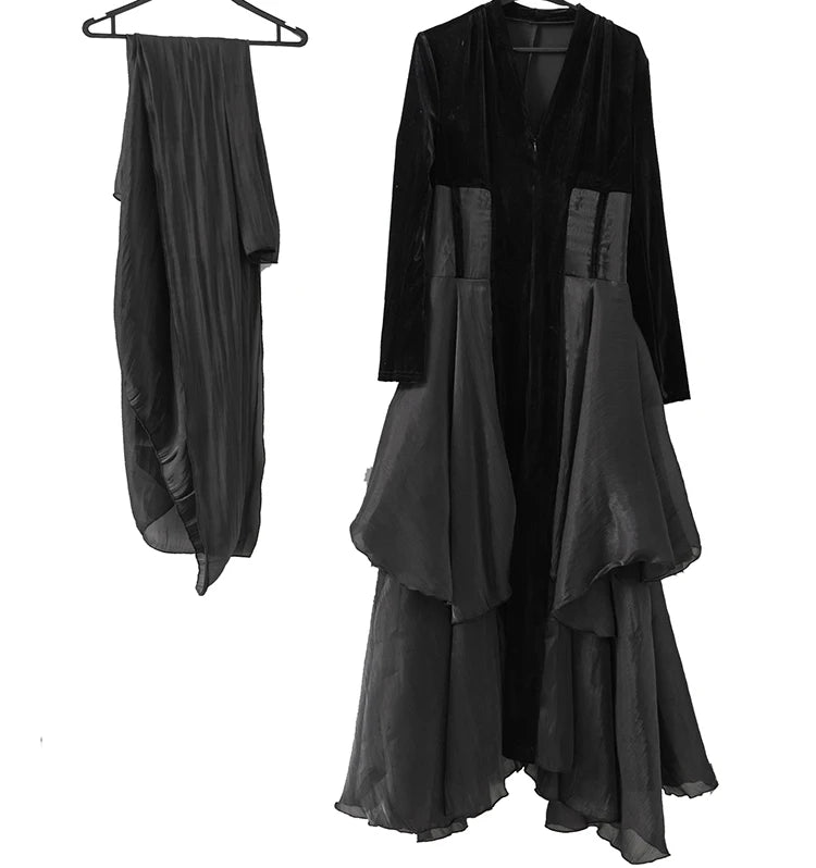 DRESS STYLE - SY1652-maxi dress-onlinemarkat-black-XS - US 2-onlinemarkat