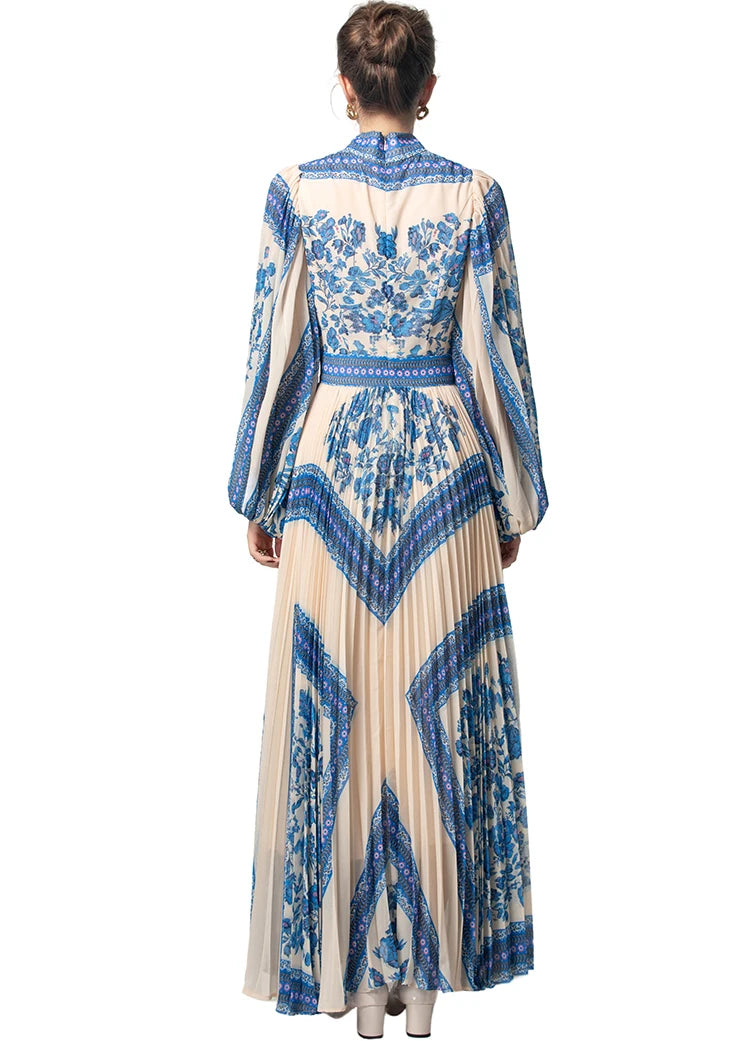 DRESS STYLE - SY1796-maxi dress-onlinemarkat-XS - US 2-Blue-onlinemarkat