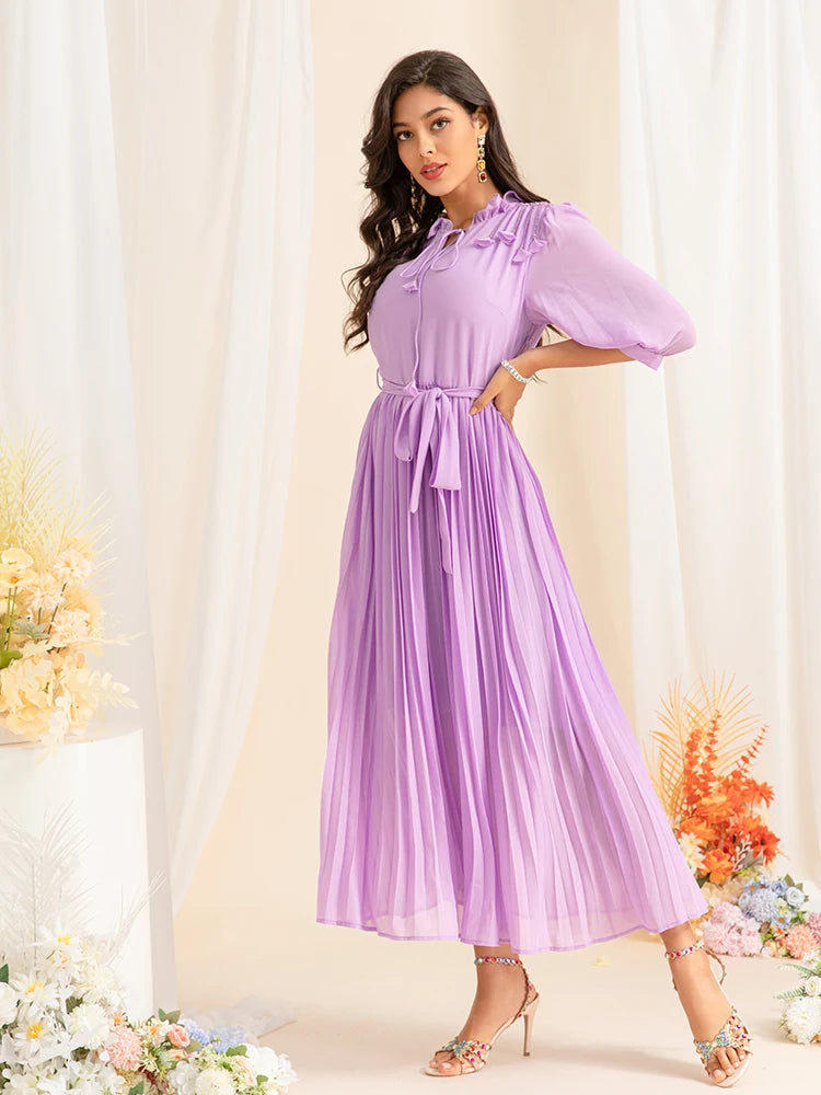 DRESS STYLE - SY1464-maxi dress-onlinemarkat-Lavender-XS - US 2-onlinemarkat