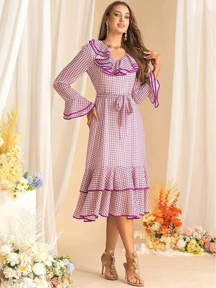 DRESS STYLE - SY1581-Midi Dress-onlinemarkat-Lavender-XS - US 2-onlinemarkat