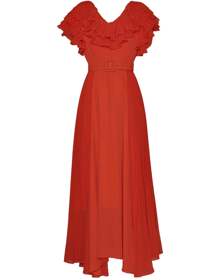 DRESS STYLE - SY1328-maxi dress-onlinemarkat-Red-S - US 4-onlinemarkat