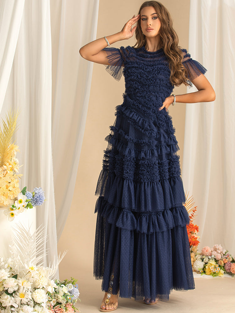 DRESS STYLE - SY888-maxi dress-onlinemarkat-Navy Blue-XS - US 2-onlinemarkat