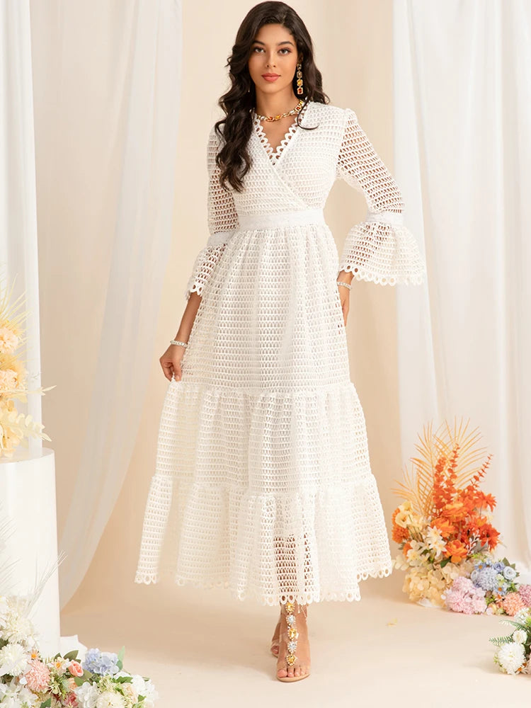 DRESS STYLE - SY1468-maxi dress-onlinemarkat-WHITE-XS - US 2-onlinemarkat