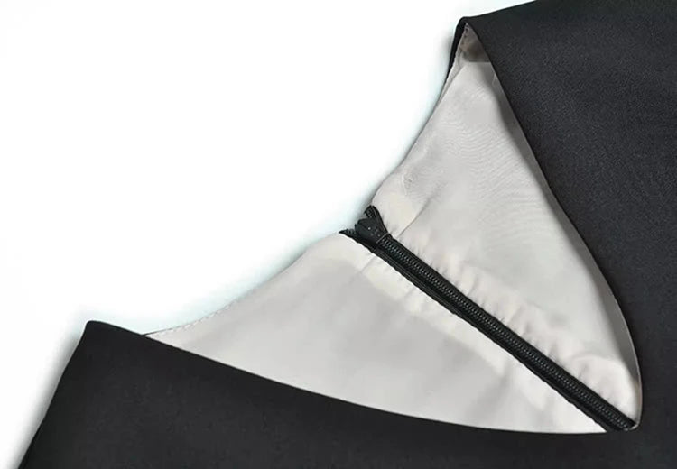 DRESS STYLE - SY1110-Midi Dress-onlinemarkat-Black-XS - US 2-onlinemarkat