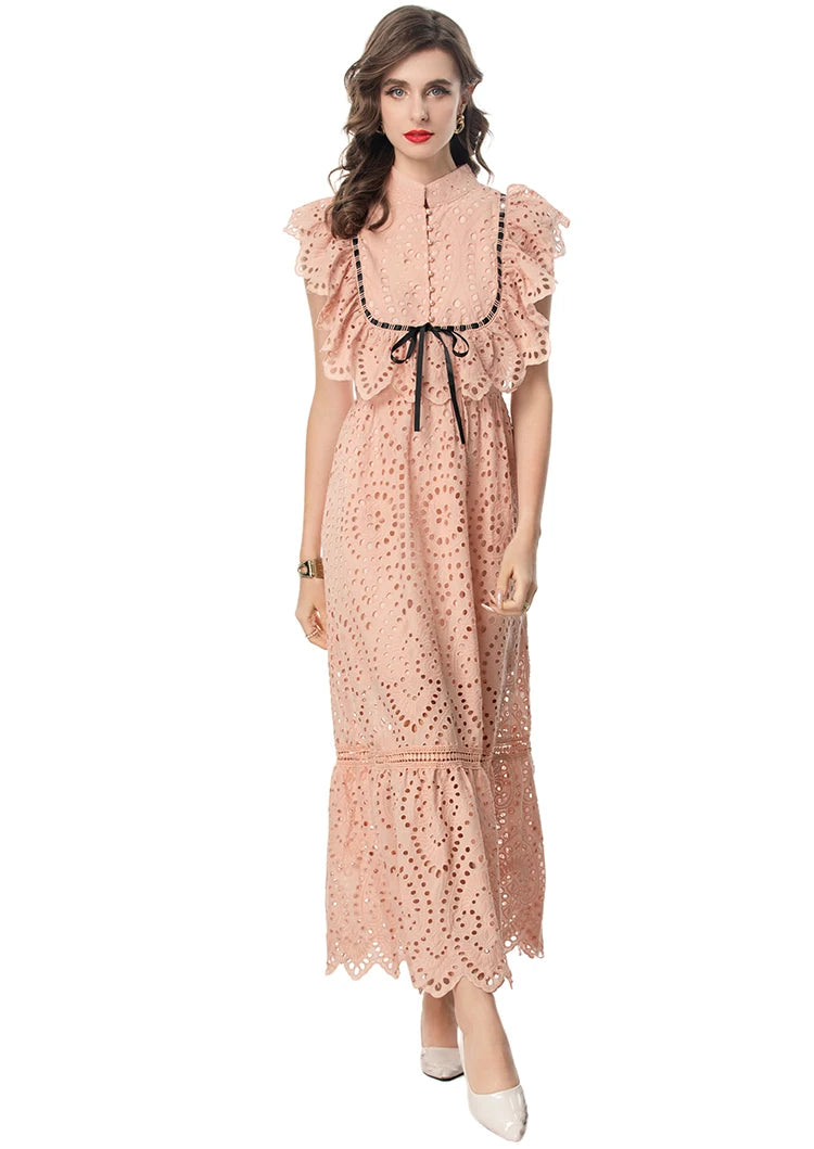 DRESS STYLE - SY1303-maxi dress-onlinemarkat-Pink-XS - US 2-onlinemarkat