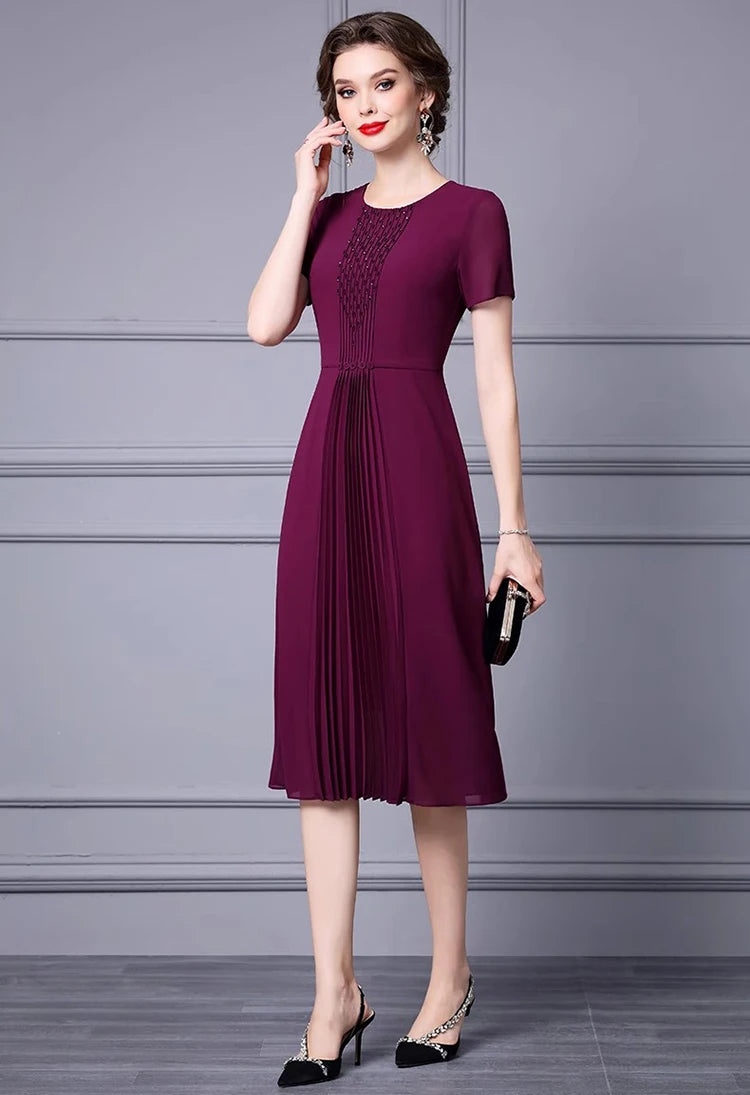 DRESS STYLE - SY1156-Midi Dress-onlinemarkat-purple-XS - US 2-onlinemarkat