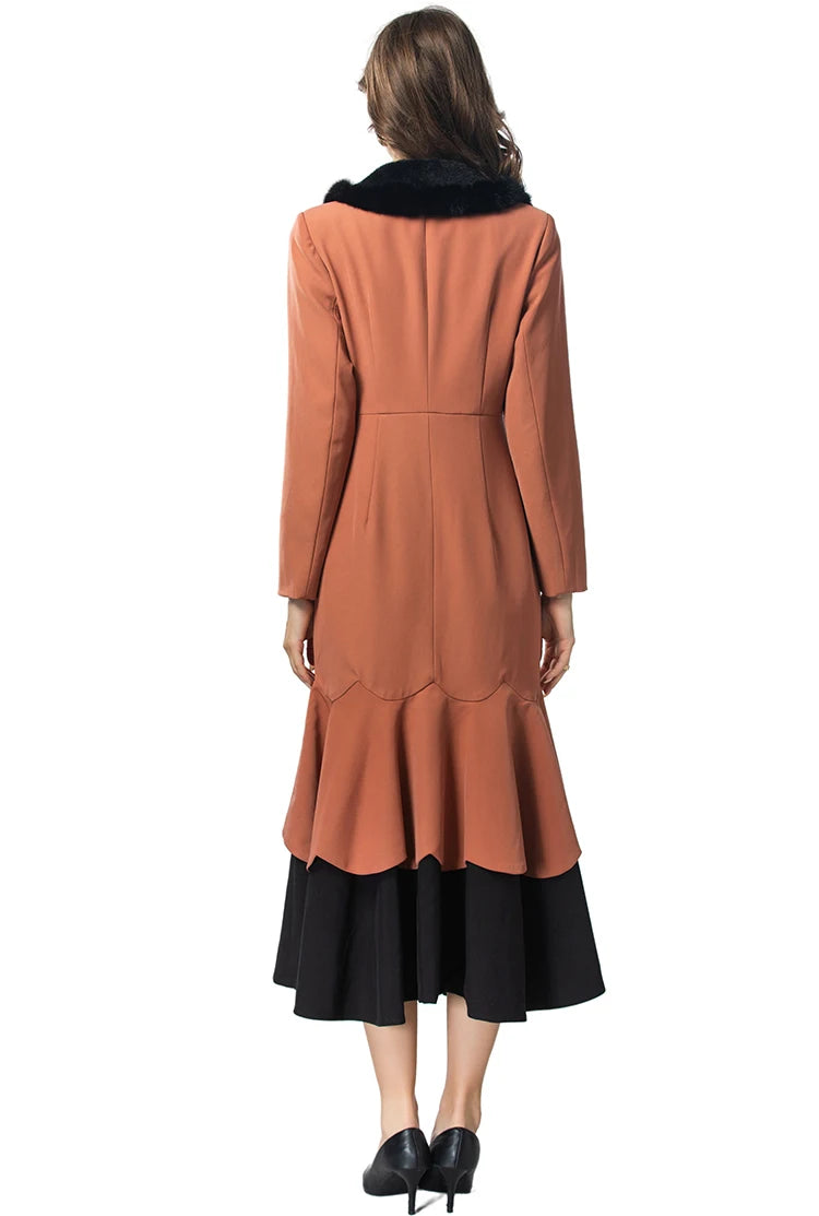 COAT STYLE - SY1400-jacket-onlinemarkat-Orange-XS - US 2-onlinemarkat