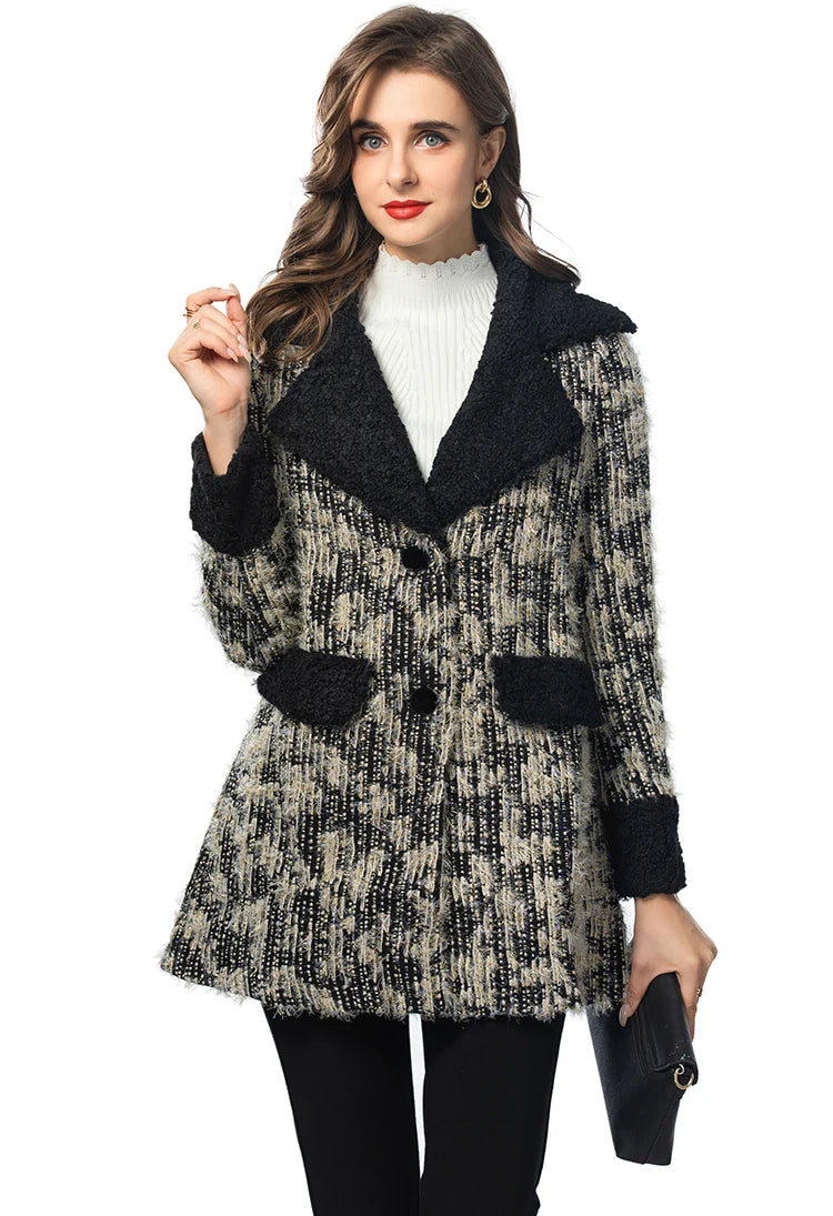 COAT STYLE - SY1413-jacket-onlinemarkat-Dark Grey-S - US 4-onlinemarkat