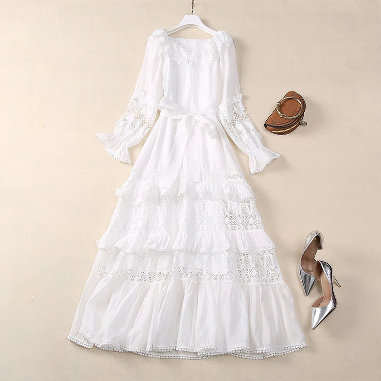DRESS STYLE - SY1098-maxi dress-onlinemarkat-creamy-white-XS - US 2-onlinemarkat