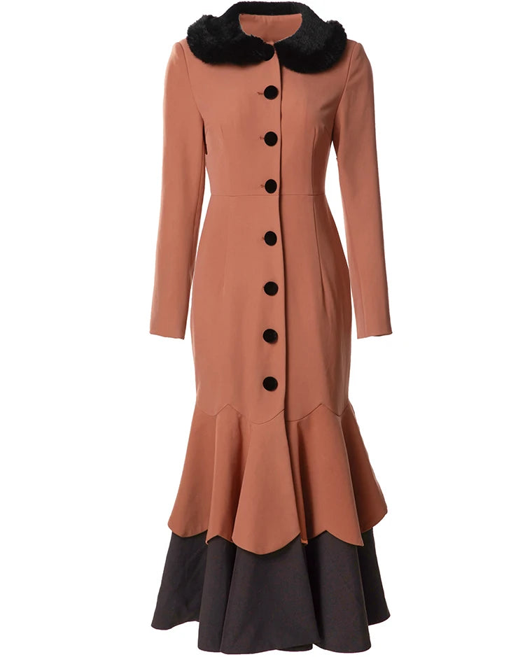 COAT STYLE - SY1400-jacket-onlinemarkat-Orange-XS - US 2-onlinemarkat