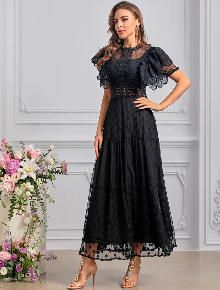 DRESS STYLE - SY1453-maxi dress-onlinemarkat-black-XS - US 2-onlinemarkat