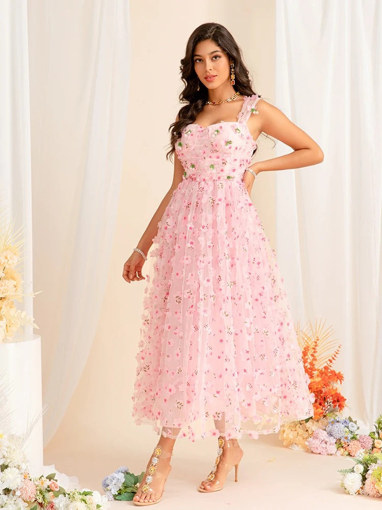 DRESS STYLE - SY1130-maxi dress-onlinemarkat-Pink-XS - US 2-onlinemarkat