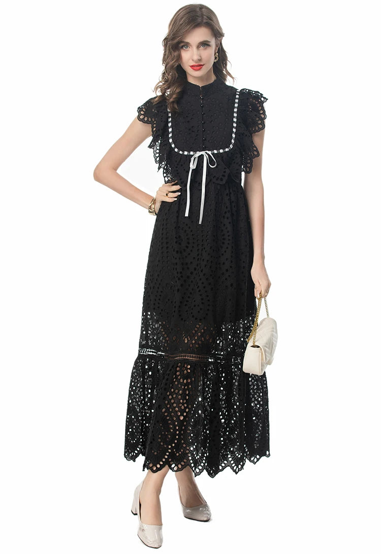 DRESS STYLE - SY1303-maxi dress-onlinemarkat-Black-XS - US 2-onlinemarkat