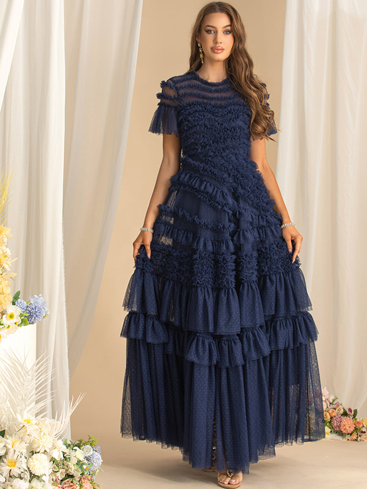 DRESS STYLE - SY888-maxi dress-onlinemarkat-Navy Blue-XS - US 2-onlinemarkat