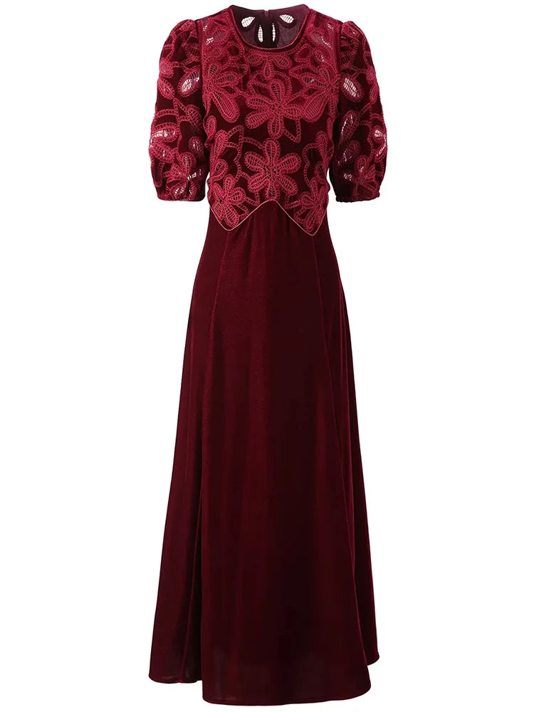 DRESS STYLE - SY1836-maxi dress-onlinemarkat-XS - US 2-Claret-onlinemarkat