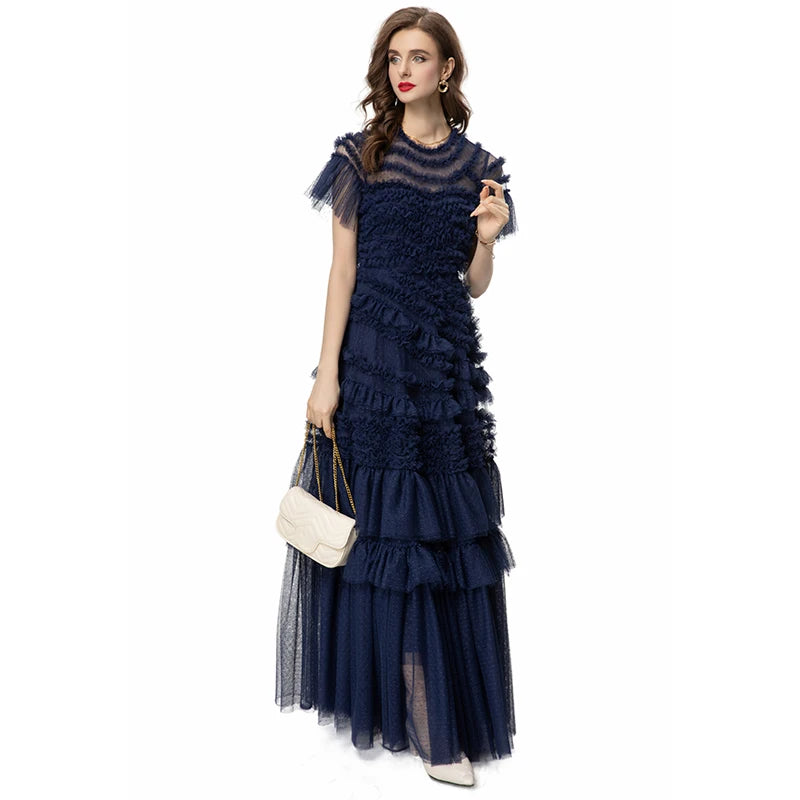 DRESS STYLE - SY888-maxi dress-onlinemarkat-Navy Blue-XS - US 2-onlinemarkat