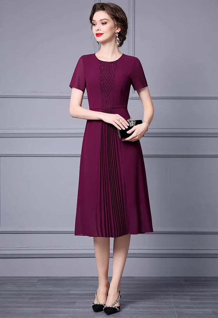 DRESS STYLE - SY1156-Midi Dress-onlinemarkat-purple-XS - US 2-onlinemarkat