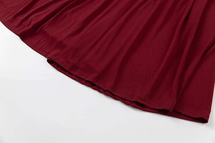 DRESS STYLE - SY1415-maxi dress-onlinemarkat-Claret-XS - US 2-onlinemarkat