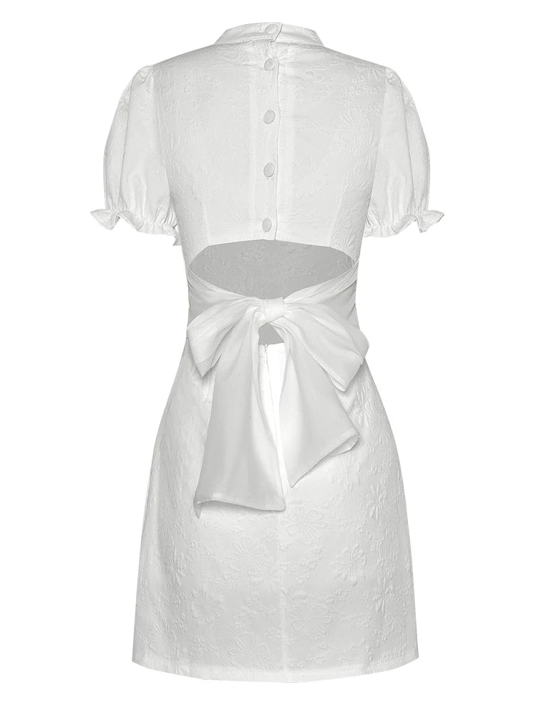 DRESS STYLE - SY1073-short dress-onlinemarkat-White-S - US 4-onlinemarkat