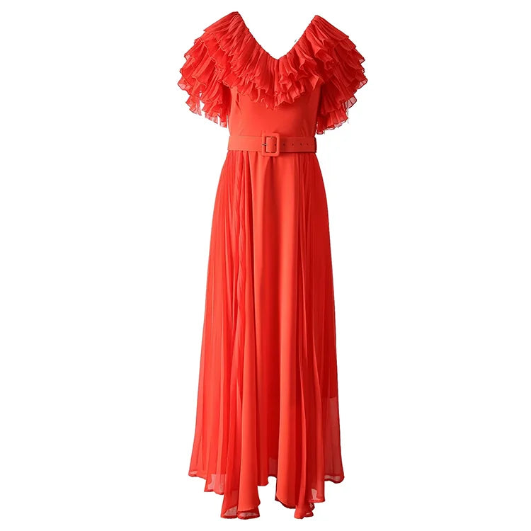 DRESS STYLE - SY1270-maxi dress-onlinemarkat-Red-XS - US 2-onlinemarkat