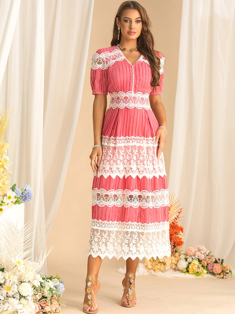 DRESS STYLE - SY1580-Midi Dress-onlinemarkat-MULTI-XS - US 2-onlinemarkat