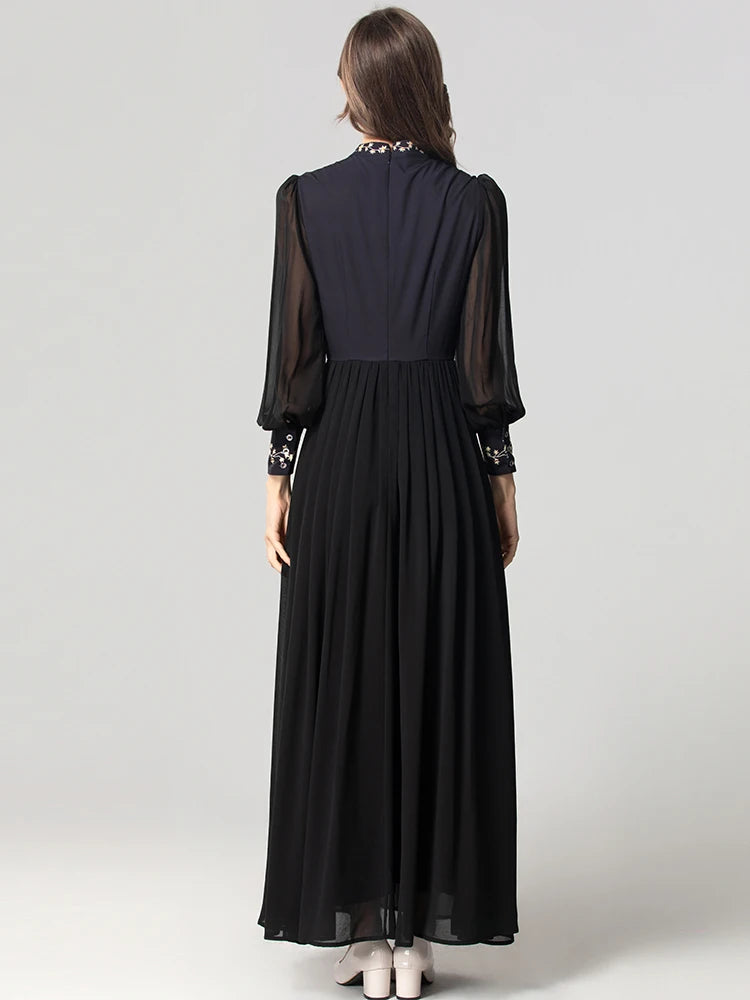 DRESS STYLE - SY1743-maxi dress-onlinemarkat-XS - US 2-black-onlinemarkat