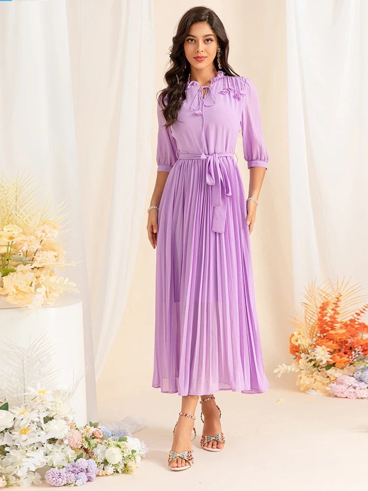 DRESS STYLE - SY1464-maxi dress-onlinemarkat-Lavender-XS - US 2-onlinemarkat