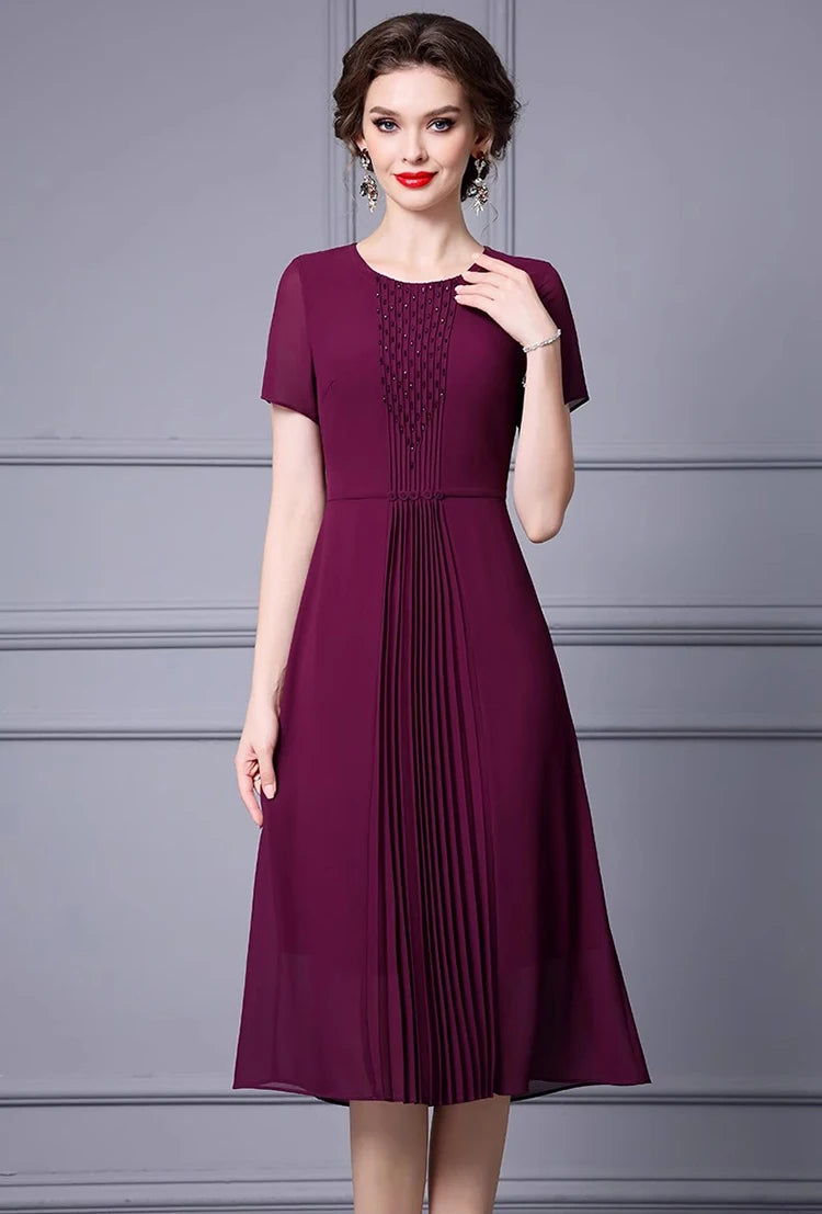 DRESS STYLE - SY1156-Midi Dress-onlinemarkat-purple-XS - US 2-onlinemarkat