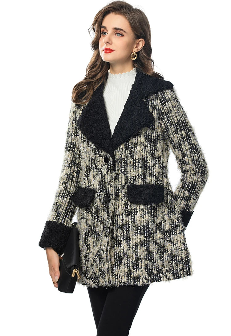 COAT STYLE - SY1413-jacket-onlinemarkat-Dark Grey-S - US 4-onlinemarkat