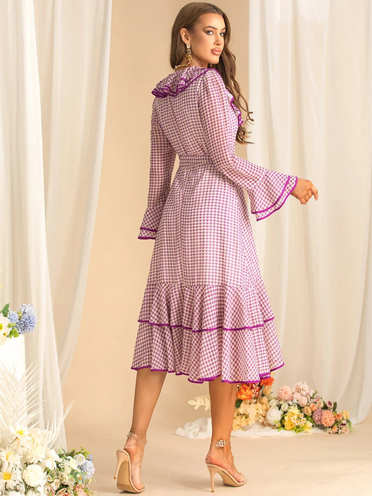 DRESS STYLE - SY1581-Midi Dress-onlinemarkat-Lavender-XS - US 2-onlinemarkat