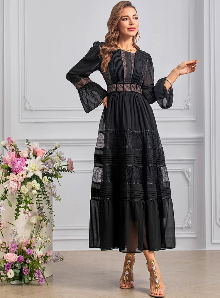 DRESS STYLE - SY1450-maxi dress-onlinemarkat-black-XS - US 2-onlinemarkat