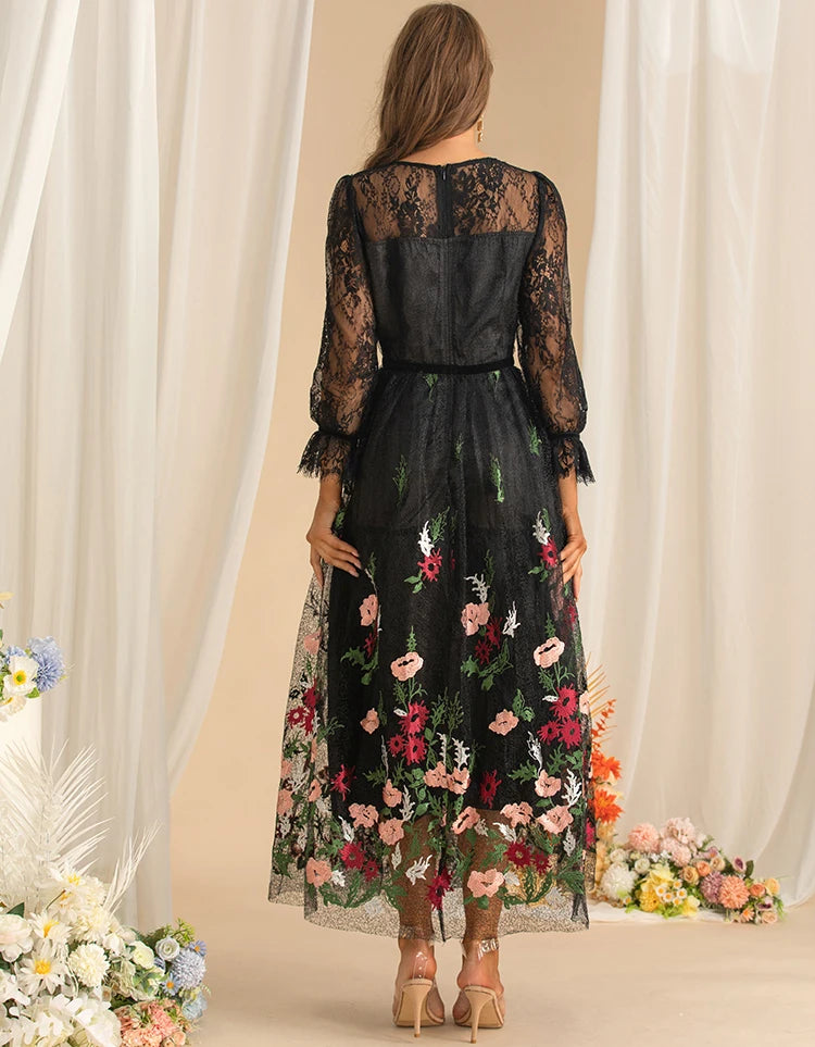 DRESS STYLE - SY1591-maxi dress-onlinemarkat-black-XS - US 2-onlinemarkat