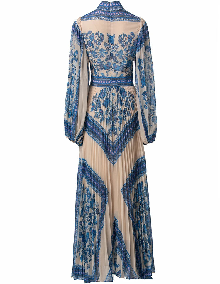 DRESS STYLE - SY1796-maxi dress-onlinemarkat-XS - US 2-Blue-onlinemarkat