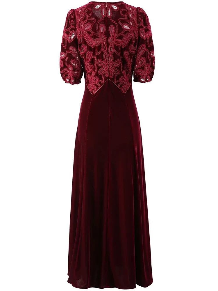 DRESS STYLE - SY1836-maxi dress-onlinemarkat-XS - US 2-Claret-onlinemarkat