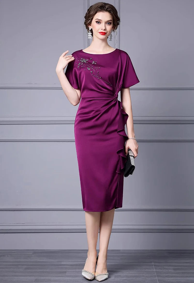 DRESS STYLE - SY1152-Midi Dress-onlinemarkat-Purple-XS - US 2-onlinemarkat