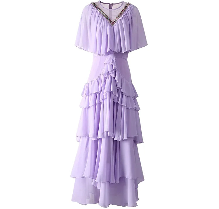 DRESS STYLE - SY1267-maxi dress-onlinemarkat-Lavender-XS - US 2-onlinemarkat