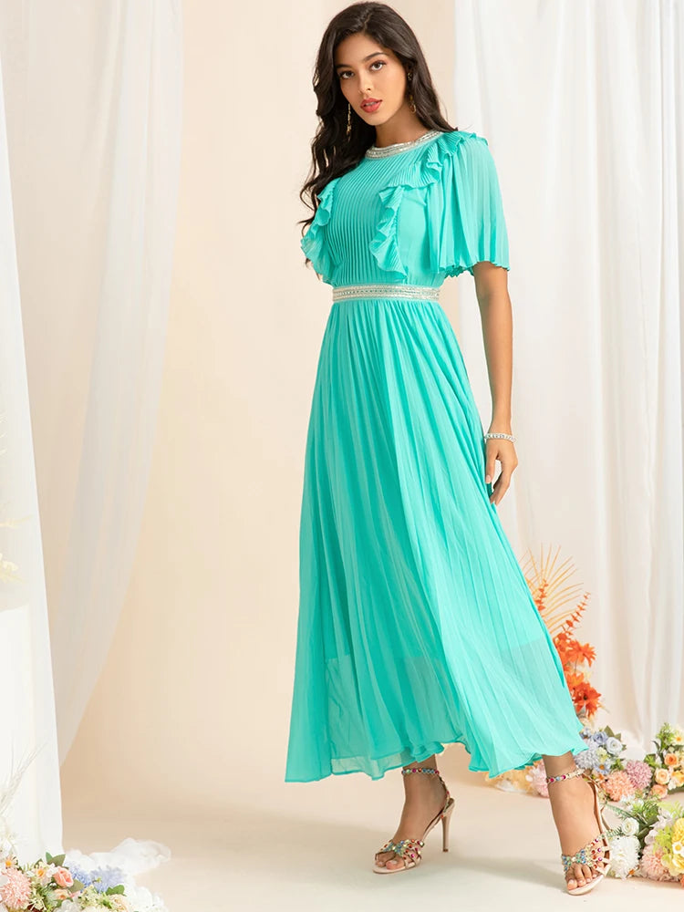 DRESS STYLE - SY1252-maxi dress-onlinemarkat-Green-XS - US 2-onlinemarkat