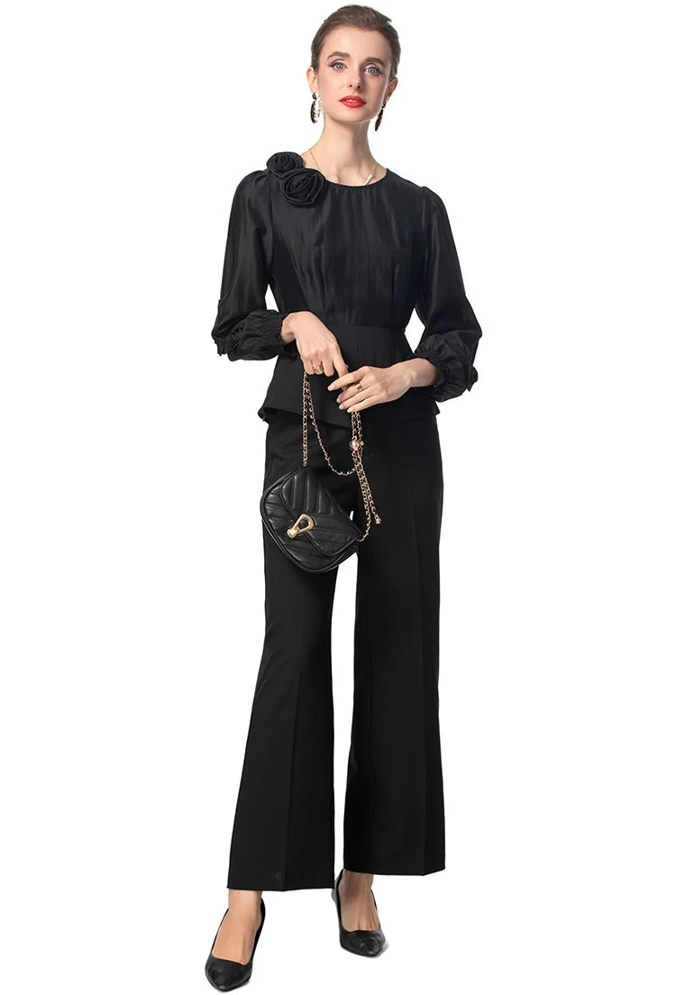 SUIT STYLE - SY1572-Suits and Sets-onlinemarkat-Black-XS - US 2-onlinemarkat