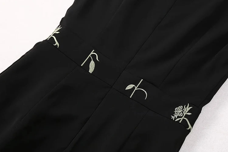 DRESS STYLE - SY996-Midi Dress-onlinemarkat-Black-XS - US 2-onlinemarkat