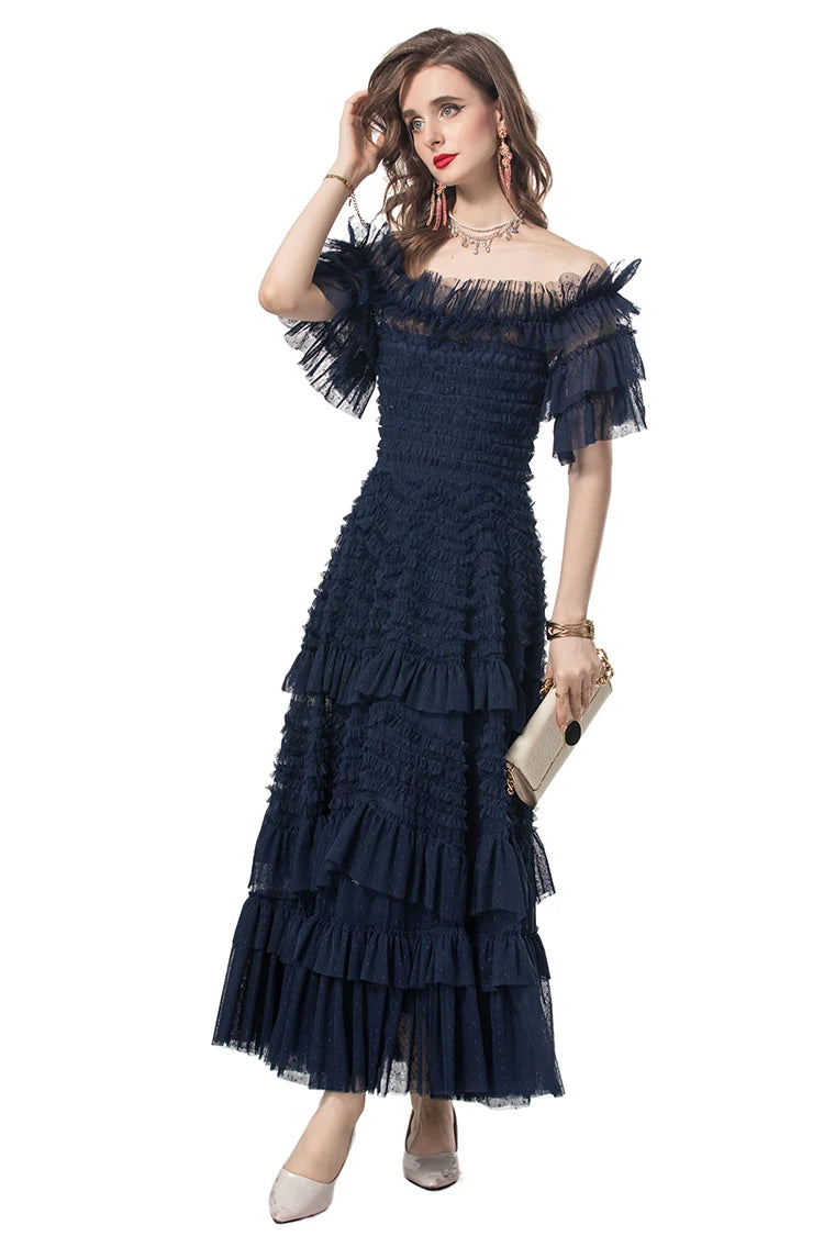 DRESS STYLE - SY1053-maxi dress-onlinemarkat-Deep Blue-XS - US 2-onlinemarkat