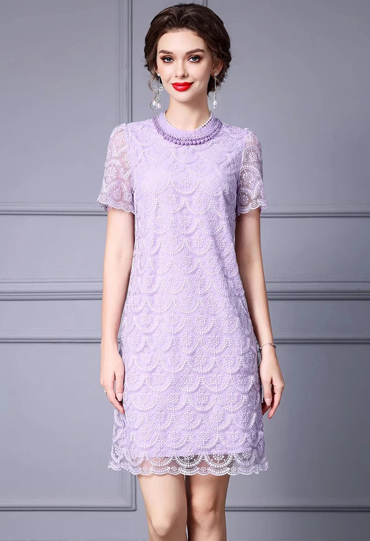 DRESS STYLE - SY1258-short dress-onlinemarkat-Light Purple-S - US 4-onlinemarkat