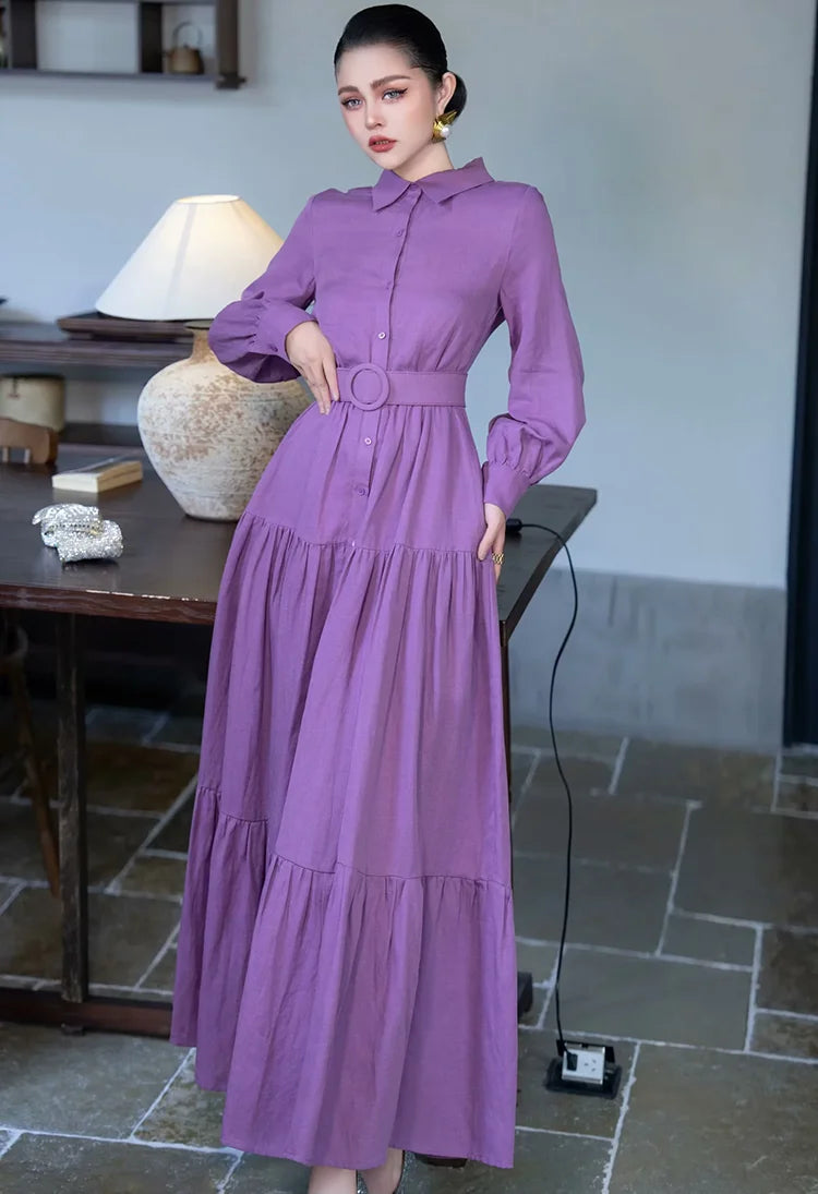 DRESS STYLE - SY1434-maxi dress-onlinemarkat-Purple-XS - US 2-onlinemarkat